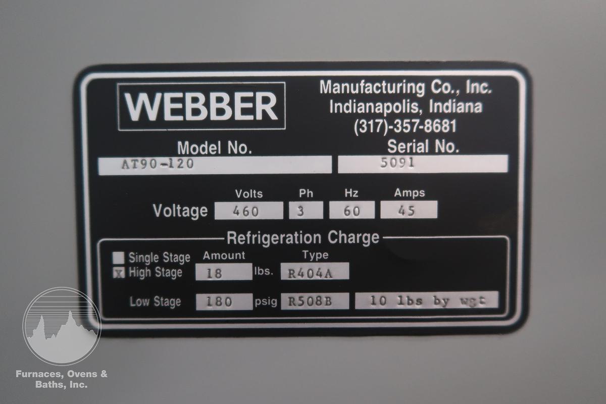 Used Webber AT90-120 Cryogenic Freezer 
