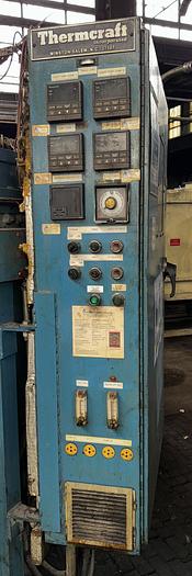 Used Thermcraft Atmosphere Rotary Hearth Furnace - 48” Diameter Hearth, 14” wide x 11” high opening, 1700-F
