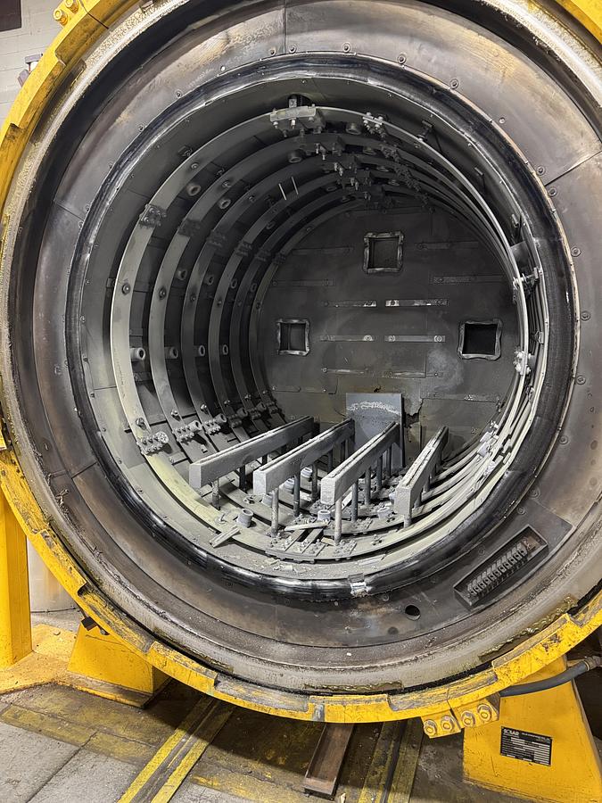 Used Solar Atmospheres HFL-5748-2EQ Vacuum Furnace, 2850-F, 2 Bar, Diffusion Pump, NEW HOT ZONE