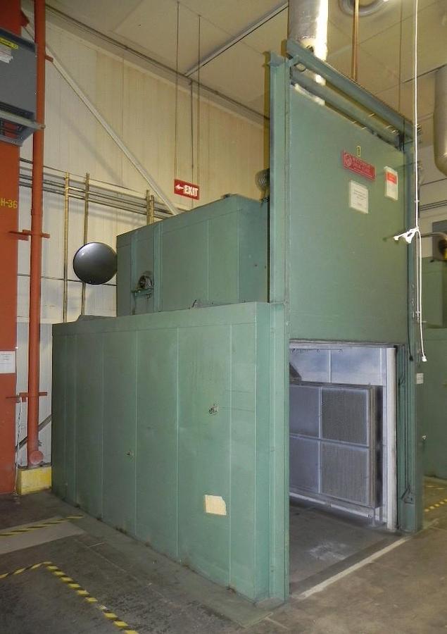 Used 72"W x 72"H x 132"L (11'), Wisconsin Walk-In Oven SWT-6116-E, 600°F, Electric, Powered Exhaust
