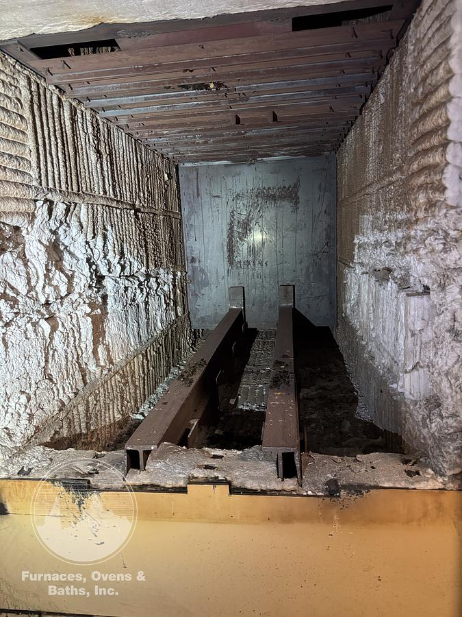 Used 36"W x 30"H x 72"L, Gasbarre, 1300°F, Gas Fired, Fiber Lined, 6000 Pound Capacity