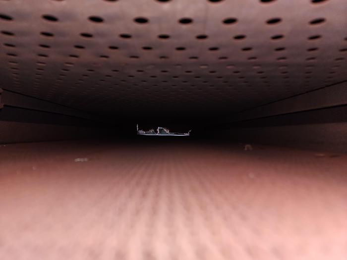 Used 18"W x 4" High x 72" Long, New England Oven Belt Conveyor Oven, Electric, 850-F