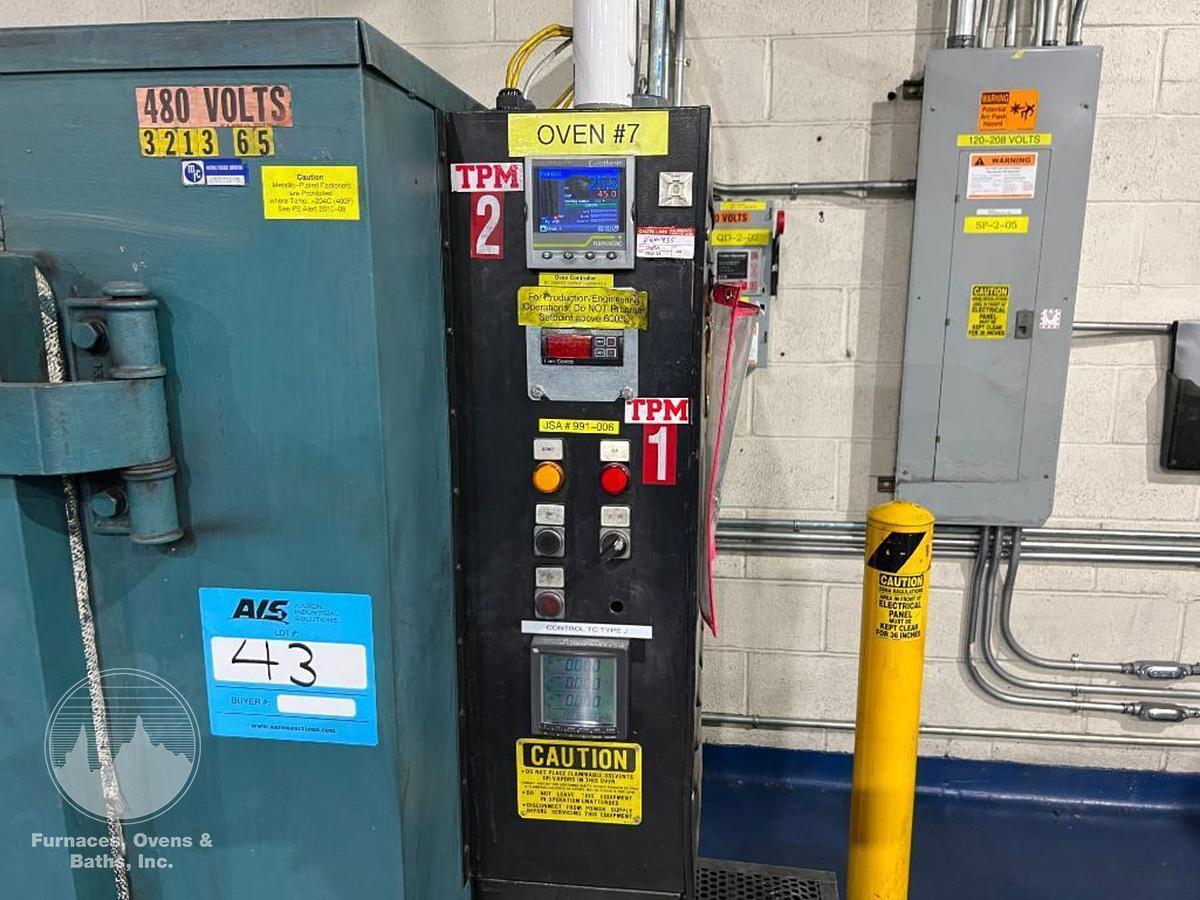 Used 38"W x 26"H x 20"L Grieve HX-1250 Cabinet Oven, 1250°F, Electric