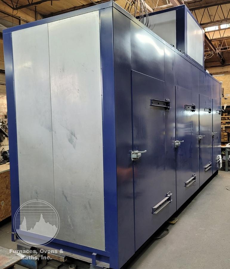 36"W x 72"H x 36"L x 4, Detroit Industrial, Gas Fired 4 Compartment Batch Oven