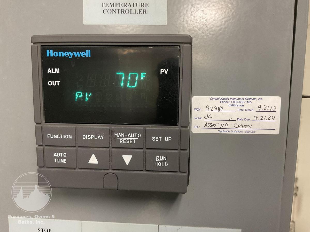 Used 60"W x 72"H x 96"L, Precision Quincy, Gas Fired Walk-In Oven, 500°F, Solvent Rated , Class A