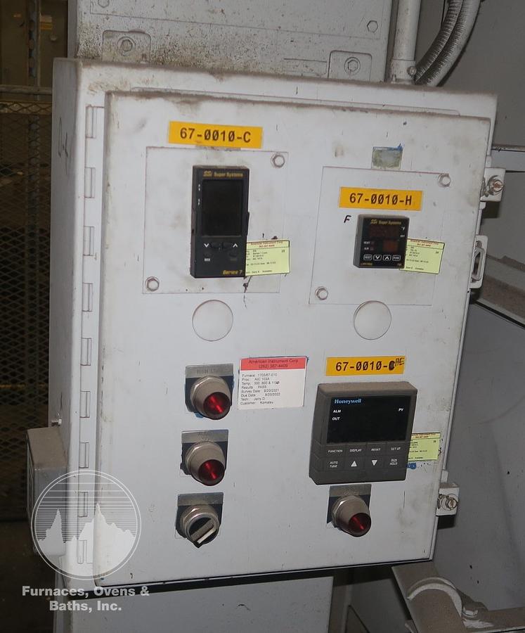 Used Surface Combustion Box Temper 36"W x 36"H x 72"L, Electric, 1250-F