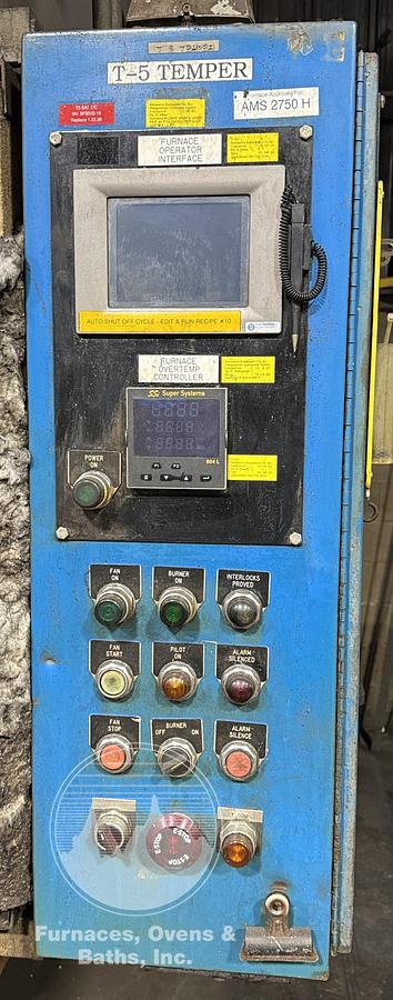 Used 36"W x 36"H x 48"L, J.L. Becker, 1400°F, Gas Fired, Fiber Lined, AMS 2750H