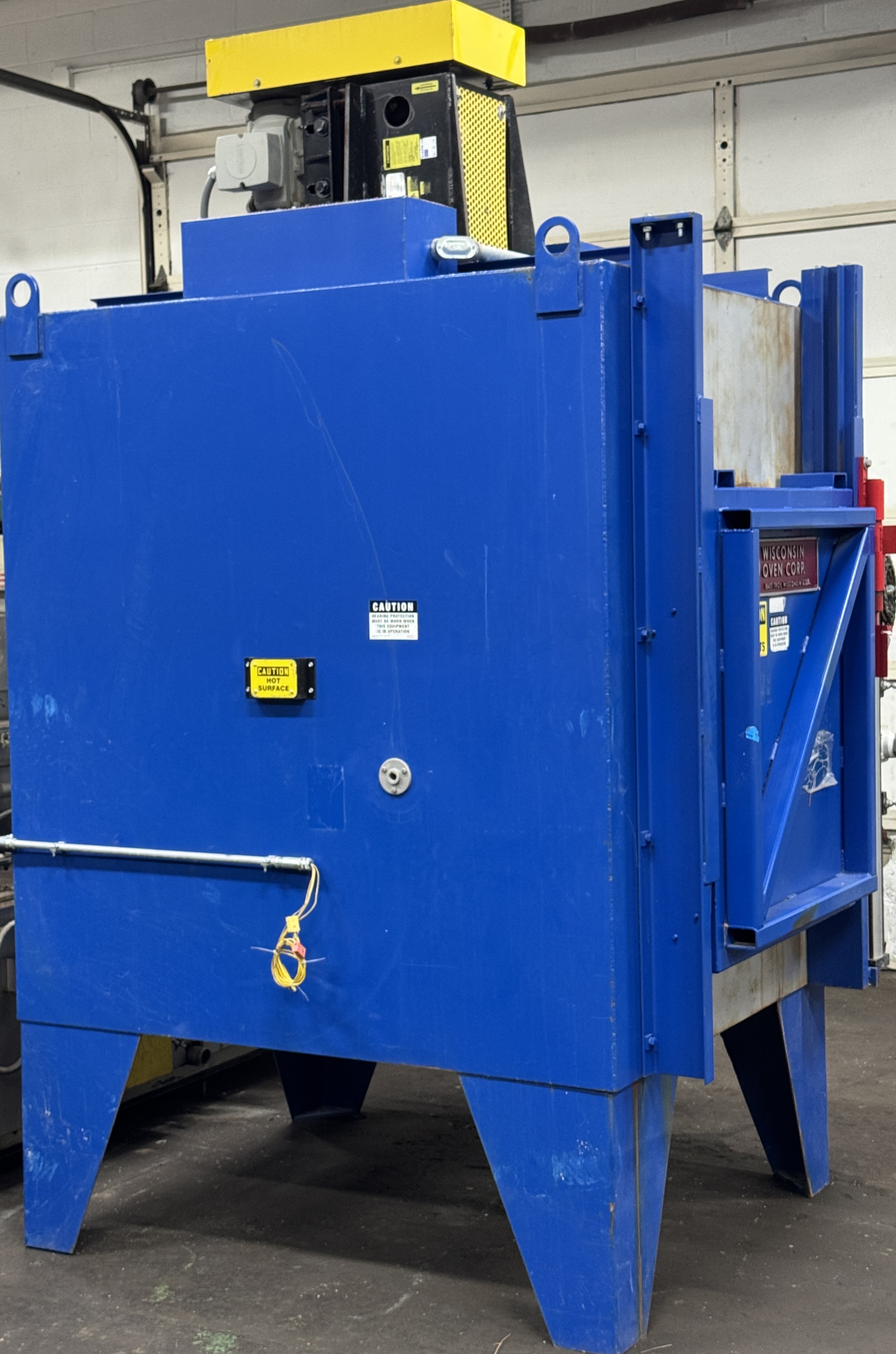 Used 24"W x 24"H x 48" L Wisconsin SDB-448-12E Box Tempering Furnace, Electric, 1250°F