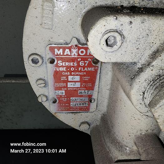 Used Ransohoff 30" Diameter Rotary Drum Washer, Gas Fired, Stainless Steel Contruction, Wash & Dry-Off