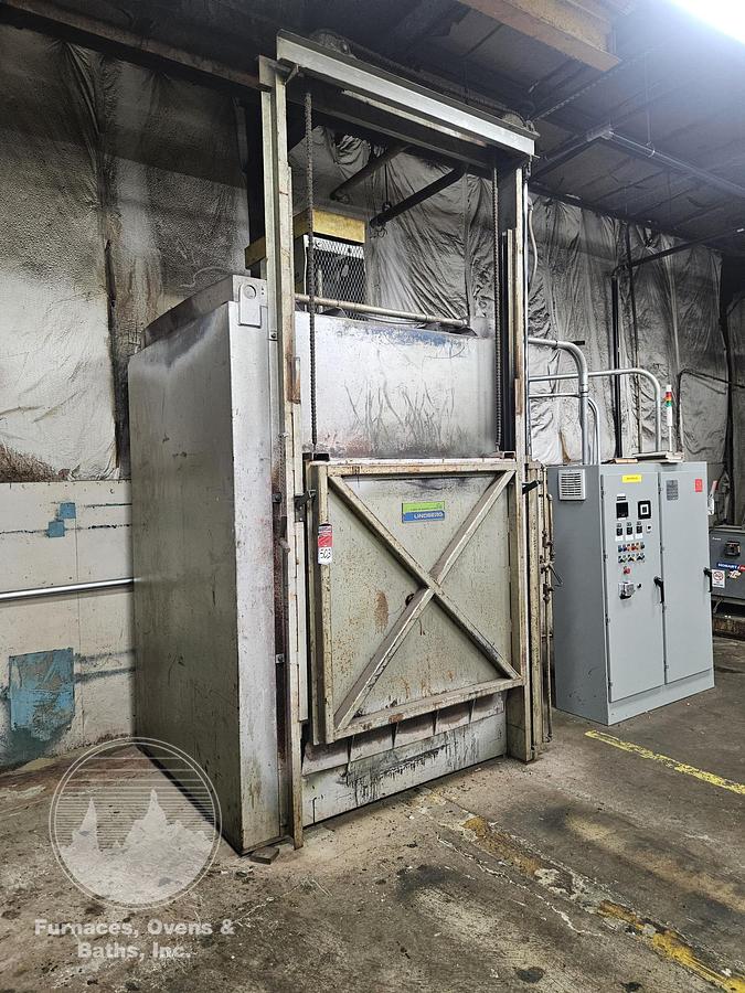 Used 48"W x 48"H x 48"L Lindberg Box Tempering Furnace, 1250°F, Electric