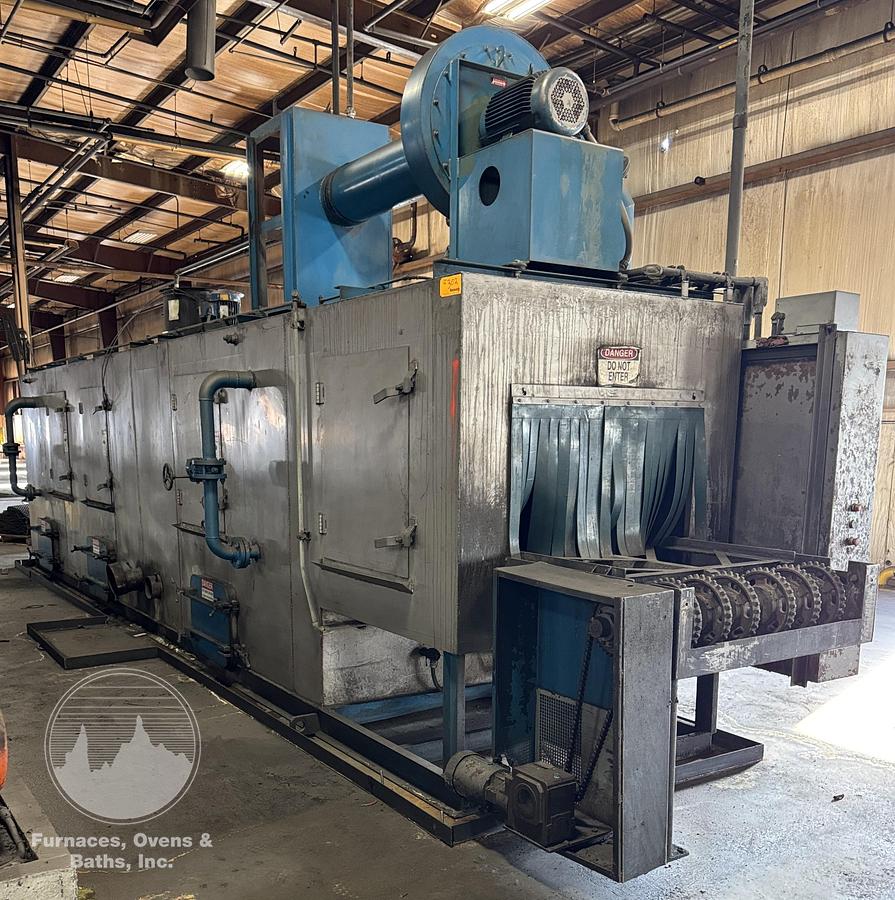 Used 36"W x 24" High, 3-Stage Continental Equipment Belt Washer, Gas Fired, Stainless Steel