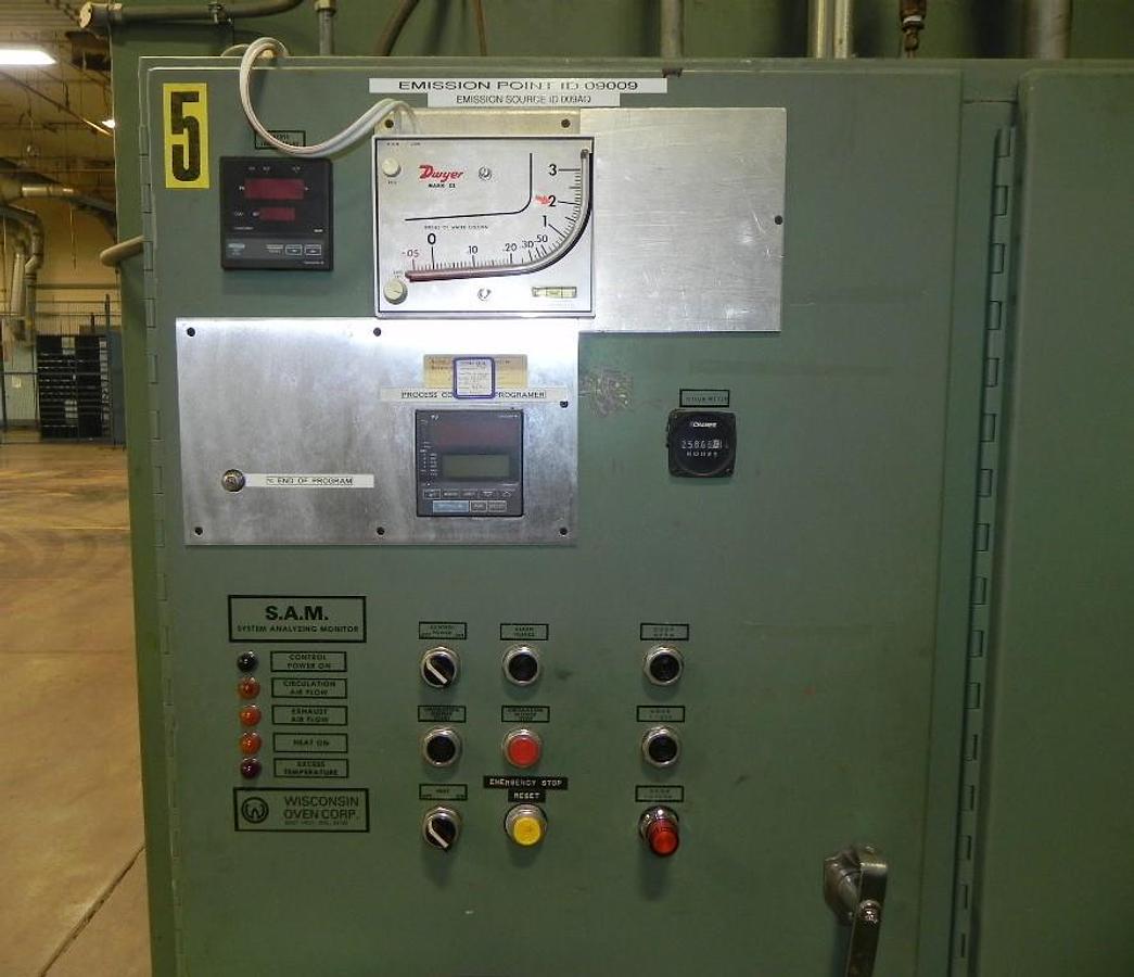 Used 72"W x 72"H x 132"L (11'), Wisconsin Walk-In Oven SWT-6116-E, 600°F, Electric, Powered Exhaust