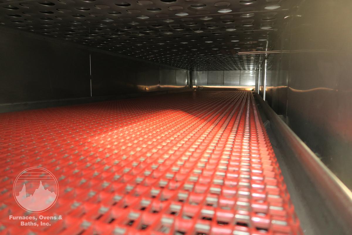 Used 42"W x 14"H x 25'L Grieve Belt Conveyor Oven, Electric, 250-F
