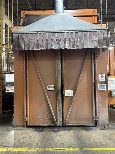 Used 96"W x 120"H x 144"L, Wisconsin Walk-In Oven SWH-81210-G, 500°F, Gas Fired w/Carts