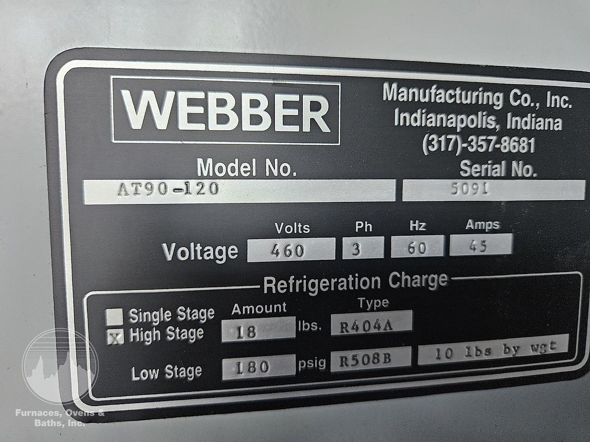 Used Webber AT90-120 Cryogenic Freezer