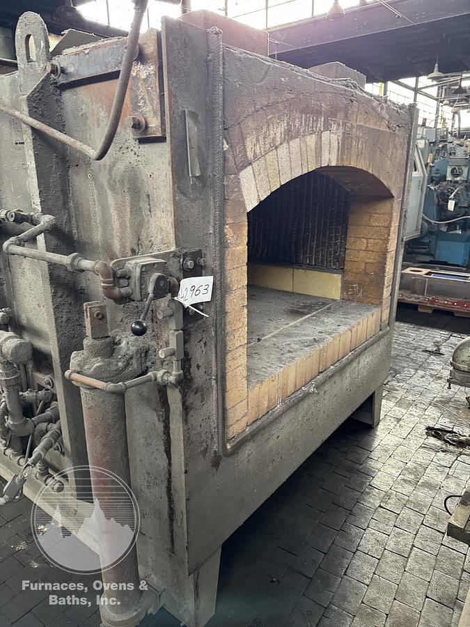 Used 48"W x 24"H x 48"L, Surface Combustion, Direct Fired Box Furnace, Gas Fired, 2000-F, Fiber Lined