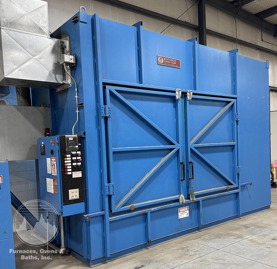 Used 120"W x 65"H x 65"L, Wisconsin Batch Oven, 1000°F, Gas Fired, EXCELLENT CONDITION