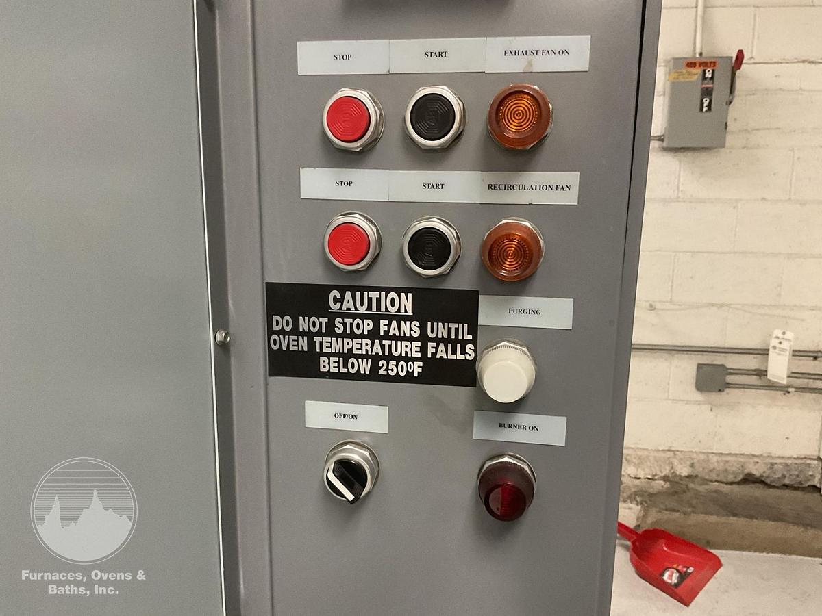 Used 60"W x 72"H x 96"L, Precision Quincy, Gas Fired Walk-In Oven, 500°F, Solvent Rated , Class A