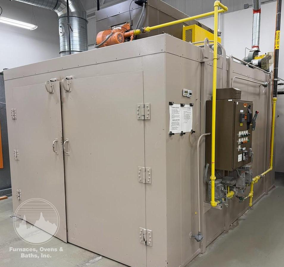 Used 96"W x 78"H x 168"(14')L, Wisconsin/Applied Heat Walk-In Oven, 500°F, Gas Fired