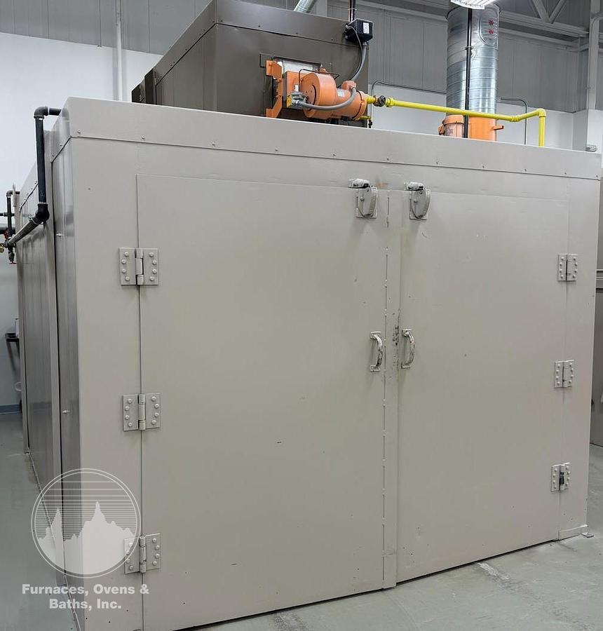 Used 96"W x 78"H x 168"(14')L, Wisconsin/Applied Heat Walk-In Oven, 500°F, Gas Fired