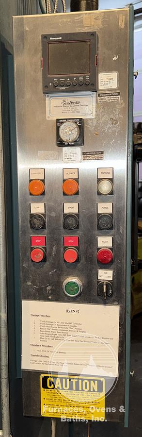 Used 56"W x 60"H x 32”L, Grieve SB-350 Cabinet Oven, 350-F, Gas Fired, Class A, Solvent Rated, Stainless Steel Interior