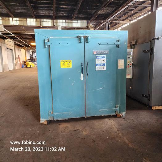 Used 60"W x 72"H x 72"L Grieve WRH 566-800 Gas Fired Walk-In Oven, 800°F