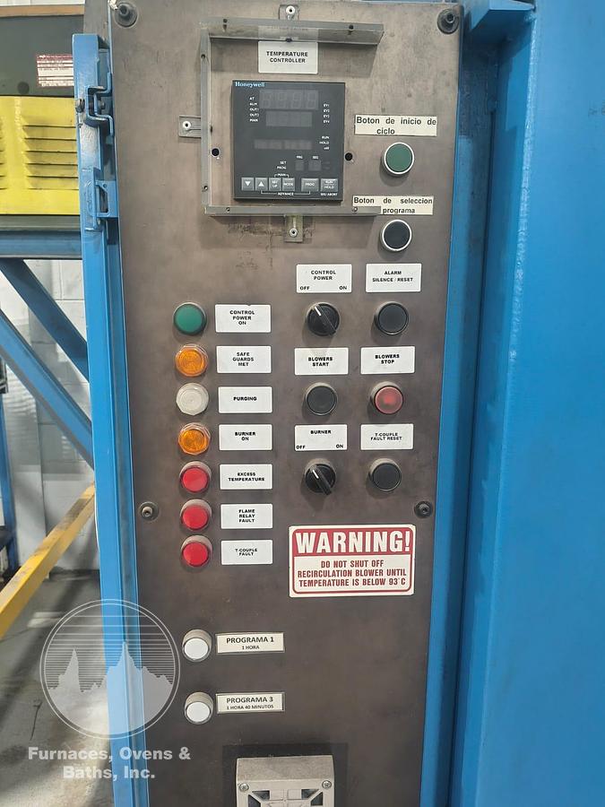 Used 120"W x 65"H x 65"L, Wisconsin Batch Oven, 1000°F, Gas Fired, EXCELLENT CONDITION