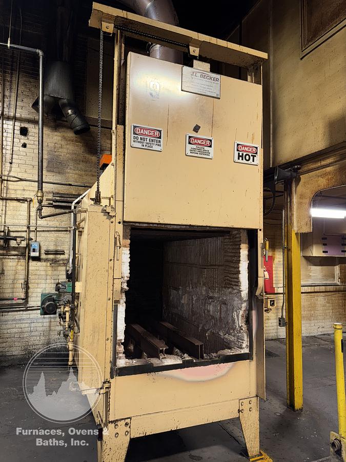 Used 36"W x 30"H x 72"L, Gasbarre, 1300°F, Gas Fired, Fiber Lined, 6000 Pound Capacity