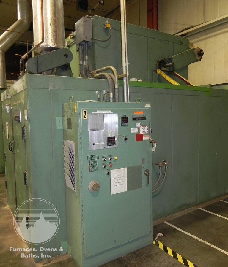 Used 72"W x 72"H x 168"L (14'), Lindberg Walk-In Oven 73-SH-7216872-6, 600°F, Electric, Powered Exhaust
