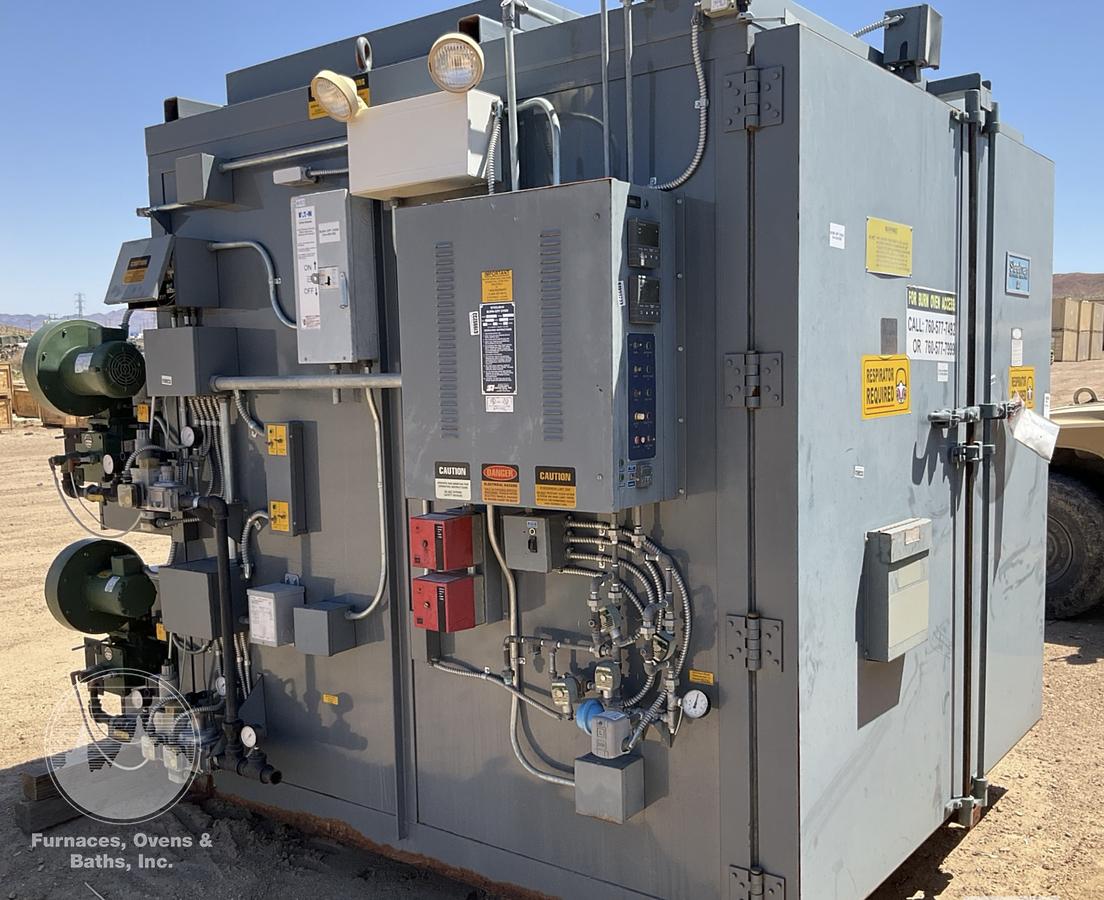 Used 72"W x 60"H x 72"L, Steelman Industries 666BA-C Burn-Off Oven, Natural Gas Fired