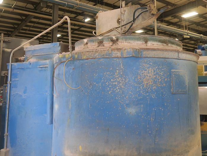 Used 38" Diameter x 48" Deep Lindberg 12-EC-3848-12 Pit Cyclone Pit Furnace, 1250°F, Electric