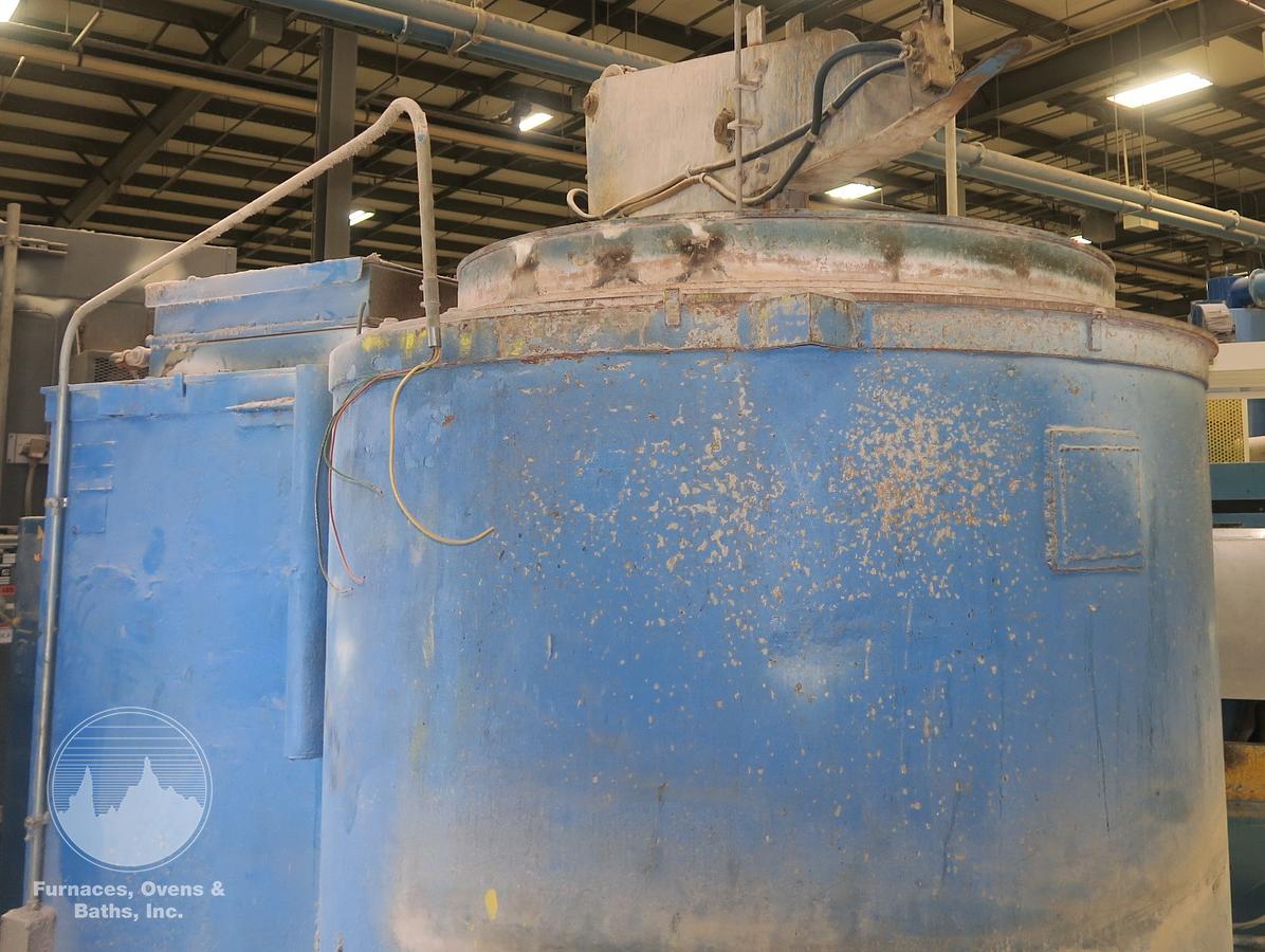 Used 38" Diameter x 48" Deep Lindberg 12-EC-3848-12 Pit Cyclone Pit Furnace, 1250°F, Electric