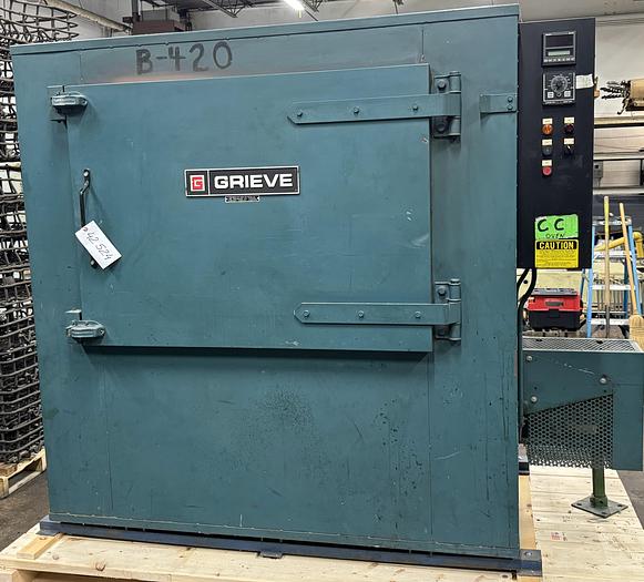 Used 38"W x 26"H x 20"L Grieve HX-1250 Cabinet Oven, 1250°F, Electric