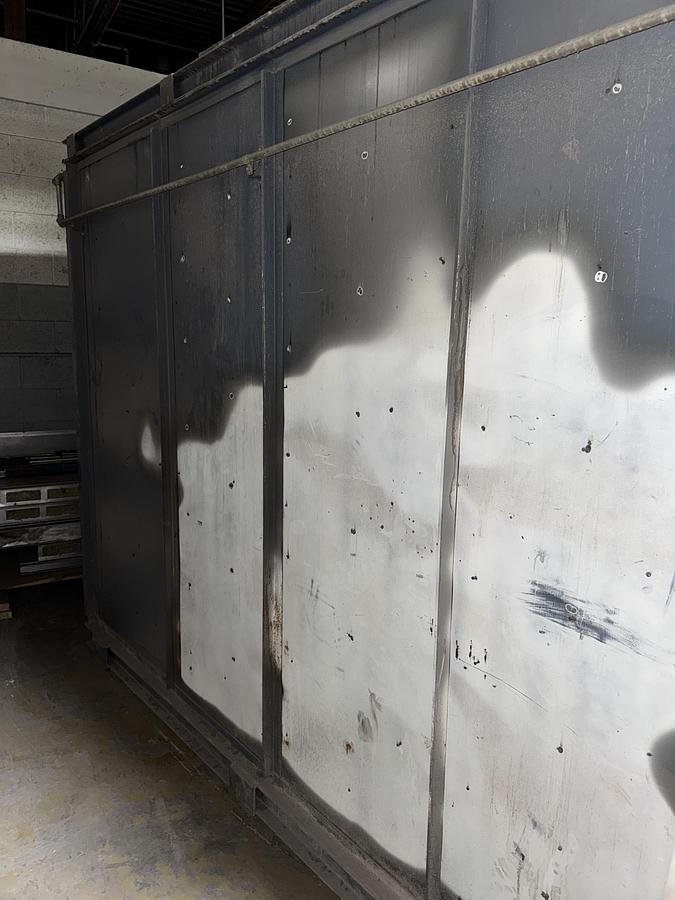 Used 72"W x 72"H x 72”L, Pollution Control Products PRC 225 Burn-Off Oven, Natural Gas Fired