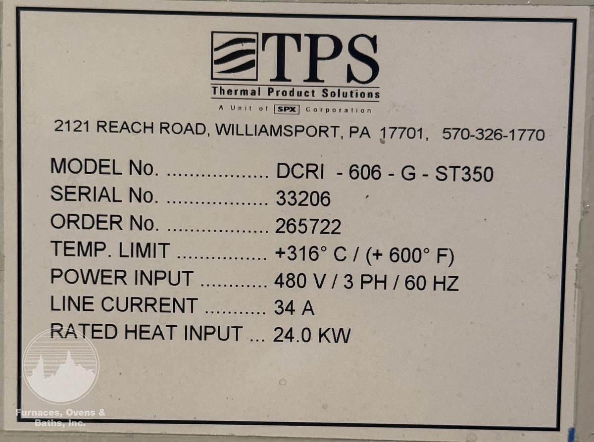 Used 36"W x 60"H x 48"L Blue M Truck Oven Model DCRI-606, 600°F, Electric