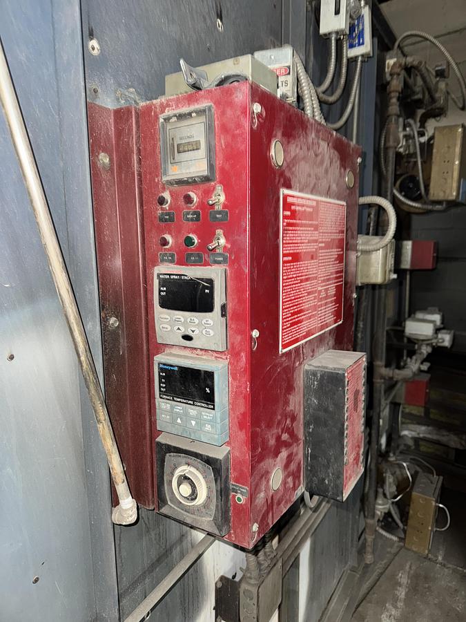 Used 72"W x 72"H x 72”L, Pollution Control Products PRC 225 Burn-Off Oven, Natural Gas Fired