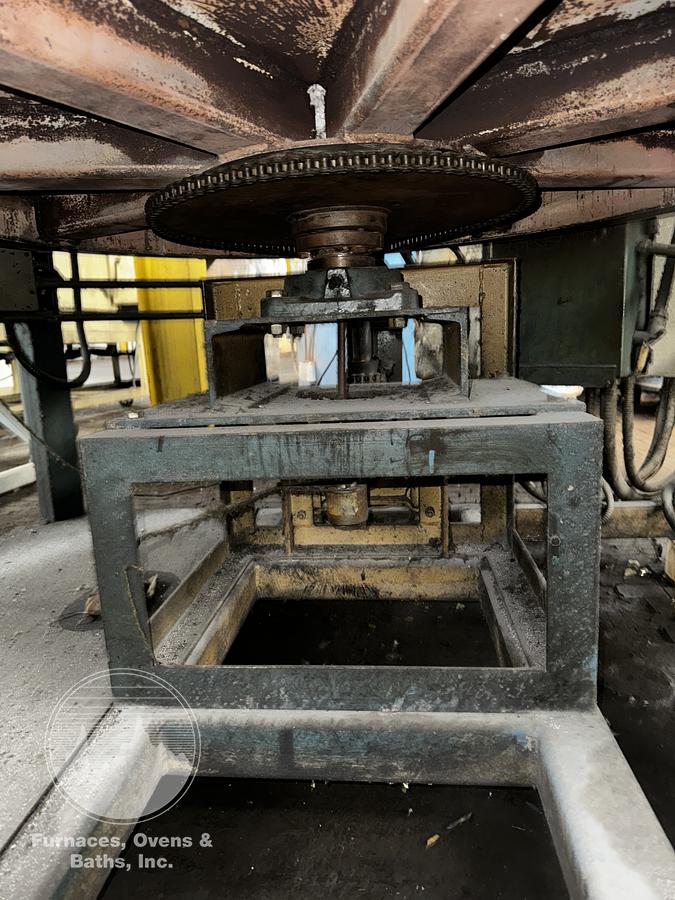 Used Thermcraft Atmosphere Rotary Hearth Furnace - 48” Diameter Hearth, 14” wide x 11” high opening, 1700-F