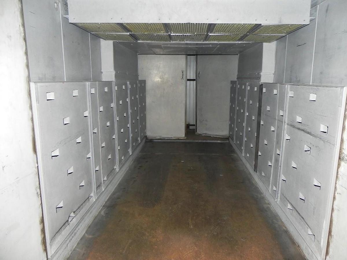 Used 72"W x 72"H x 168"L (14'), Lindberg Walk-In Oven 73-SH-7216872-6, 600°F, Electric, Powered Exhaust