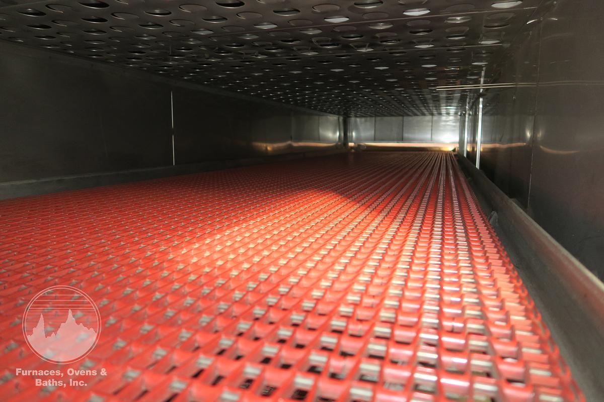 Used 42"W x 14"H x 25'L Grieve Belt Conveyor Oven, Electric, 250-F