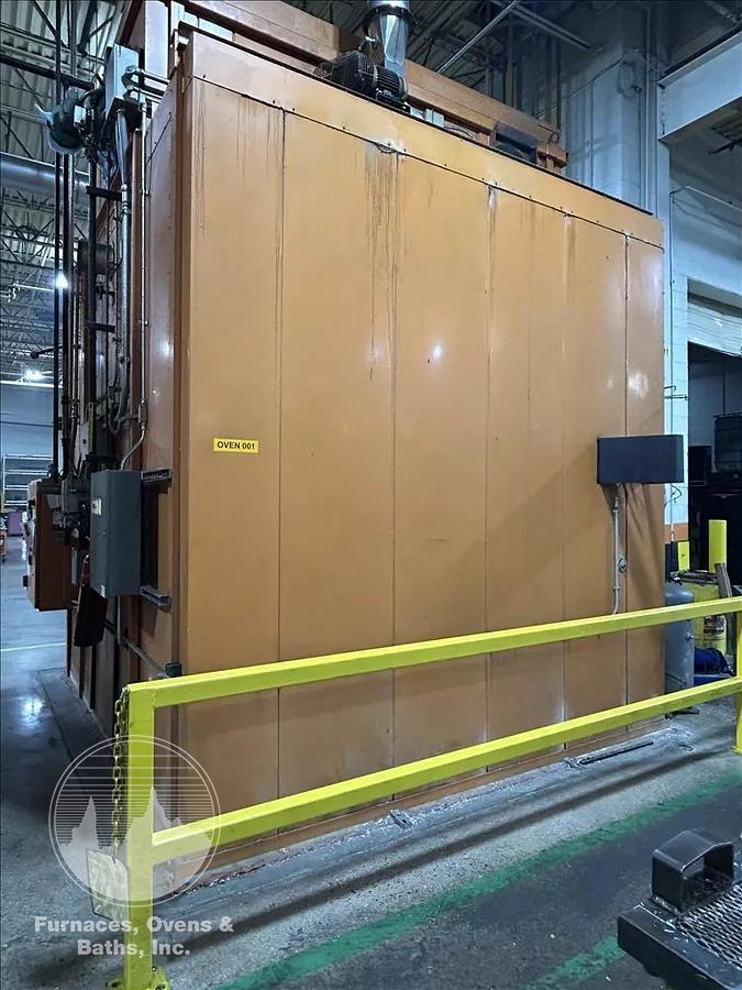 Used 96"W x 120"H x 144"L, Wisconsin Walk-In Oven SWH-81210-G, 500°F, Gas Fired w/Carts