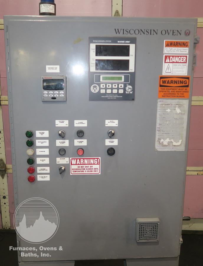 Used 72"W x 72"H x 84"L, Wisconsin, 500°F, Gas Fired