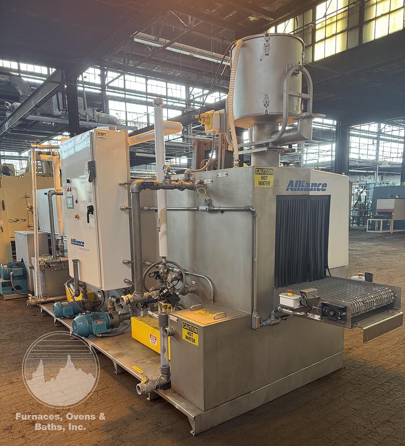 Used 24"W x 24" H - Alliance Manufacturing Aquamaster - CB-2400E, Wash, Rinse and Heated Blow-Off, UNUSED CONDITION