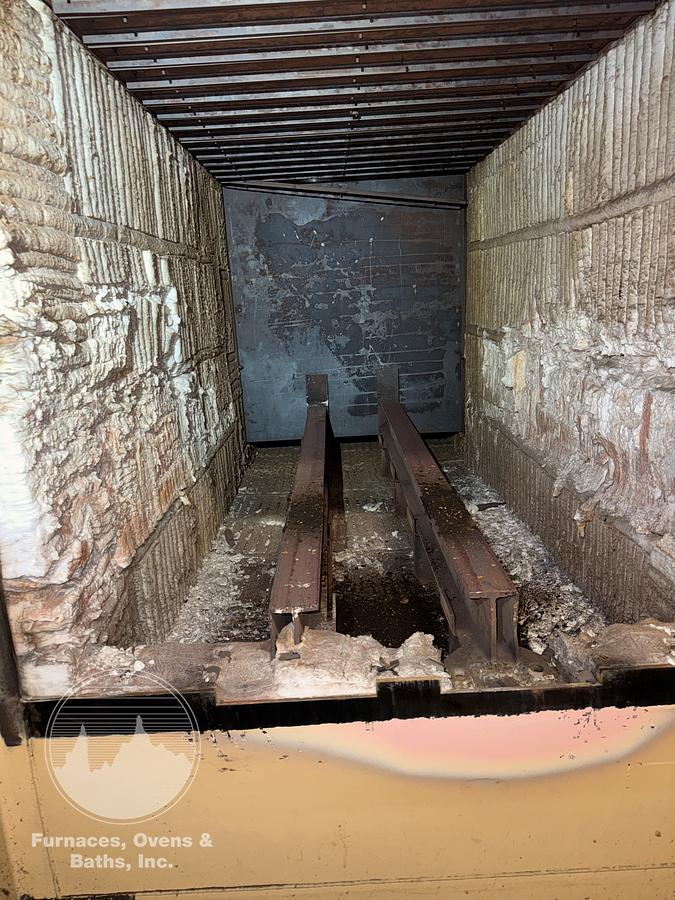 Used 36"W x 30"H x 72"L, Gasbarre, 1300°F, Gas Fired, Fiber Lined, 6000 Pound Capacity