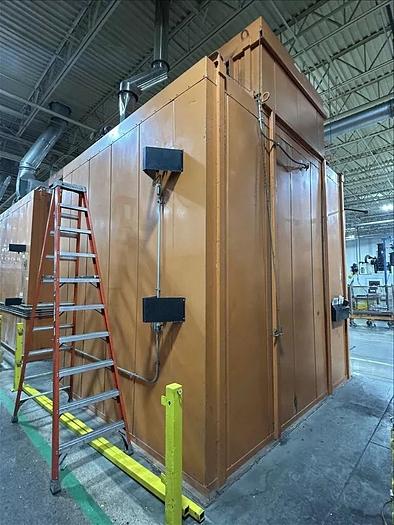 Used 96"W x 120"H x 144"L, Wisconsin Walk-In Oven SWH-81210-G, 500°F, Gas Fired w/Carts