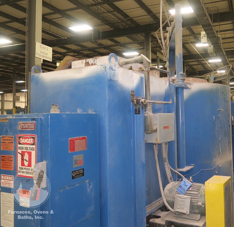 Used Wisconsin Pit Furnace 38" x 48", Electric, 1250°F