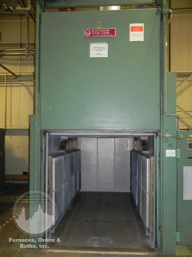 Used 72"W x 72"H x 132"L (11'), Wisconsin Walk-In Oven SWT-6116-E, 600°F, Electric, Powered Exhaust
