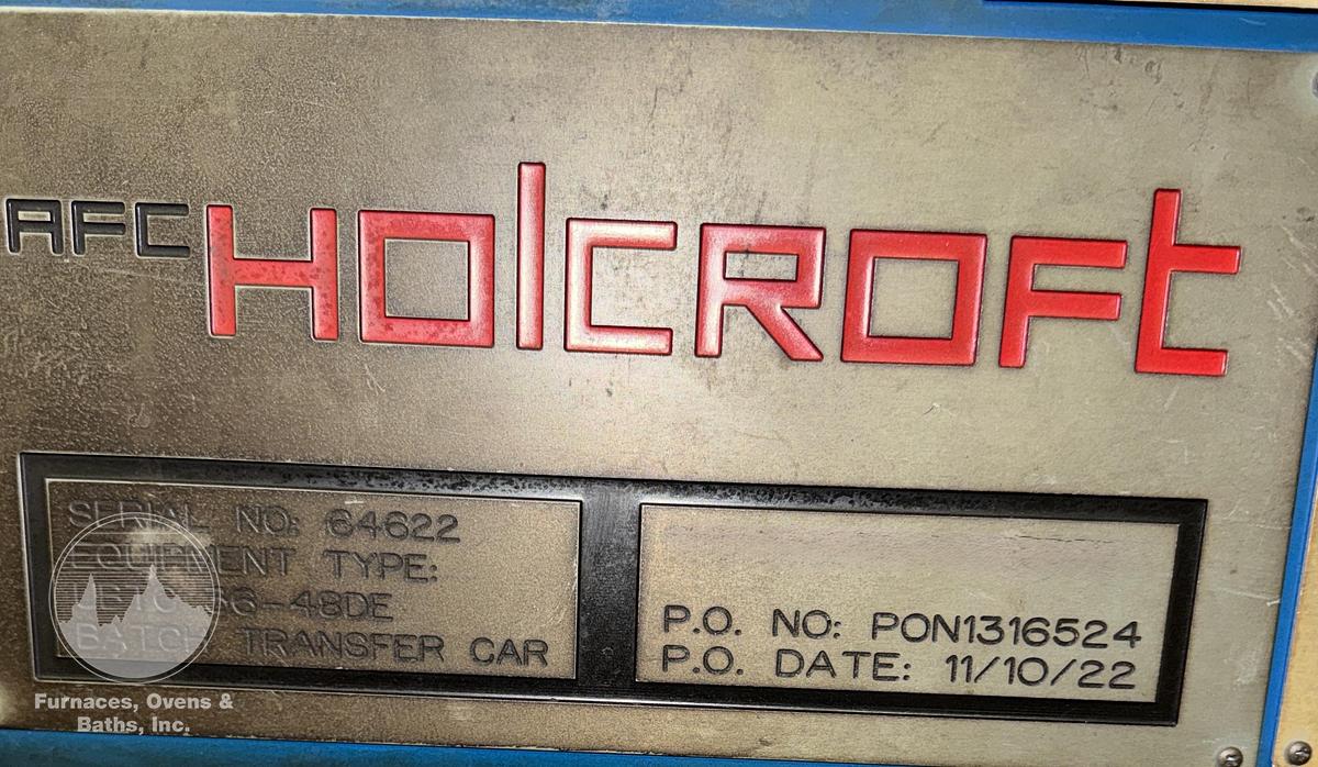 Used 2022 Heat treat transfer car charge car Atmosphere Furnace Company - AFC Holcroft UBTC 36-48DE Batch Transfer Car