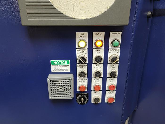 Refurbished Despatch Industries Conveyor Oven, 30"W x 18"H x 15'L, Gas Fired, 650°F