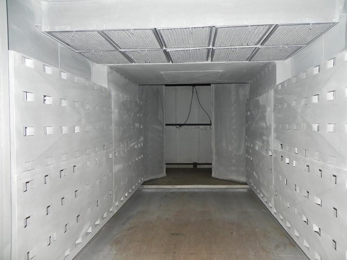 Used 72"W x 72"H x 132"L (11'), Wisconsin Walk-In Oven SWT-6116-E, 600°F, Electric, Powered Exhaust