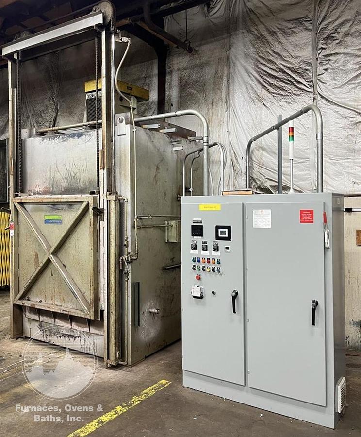 Used 48"W x 48"H x 48"L Lindberg Box Tempering Furnace, 1250°F, Electric